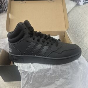 Adidas Hoops 3.0 Mid GV6683 Black Grey Synthetic Mid Top Sneaker Men's 9.5